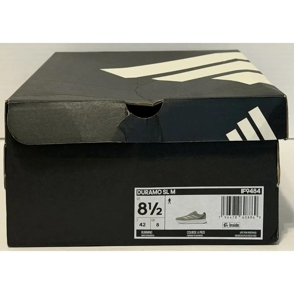 adidas Men's Duramo SL M Running Athletic Shoes Size 8.5 Grey Blue IF9484 NEW